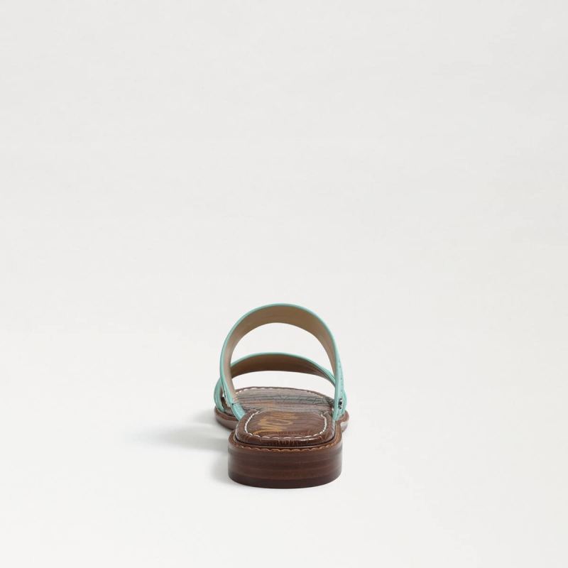 Sam Edelman Haydee Stitch Slide Sandal-Rio Blue Leather