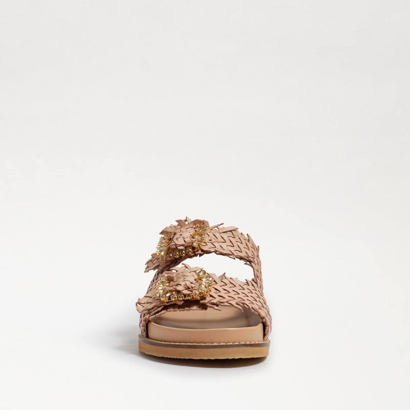 Sam Edelman Oaklyn Embezzled Slide Sandal-Natural/Beige