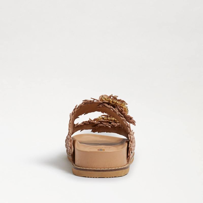 Sam Edelman Oaklyn Embezzled Slide Sandal-Natural/Beige