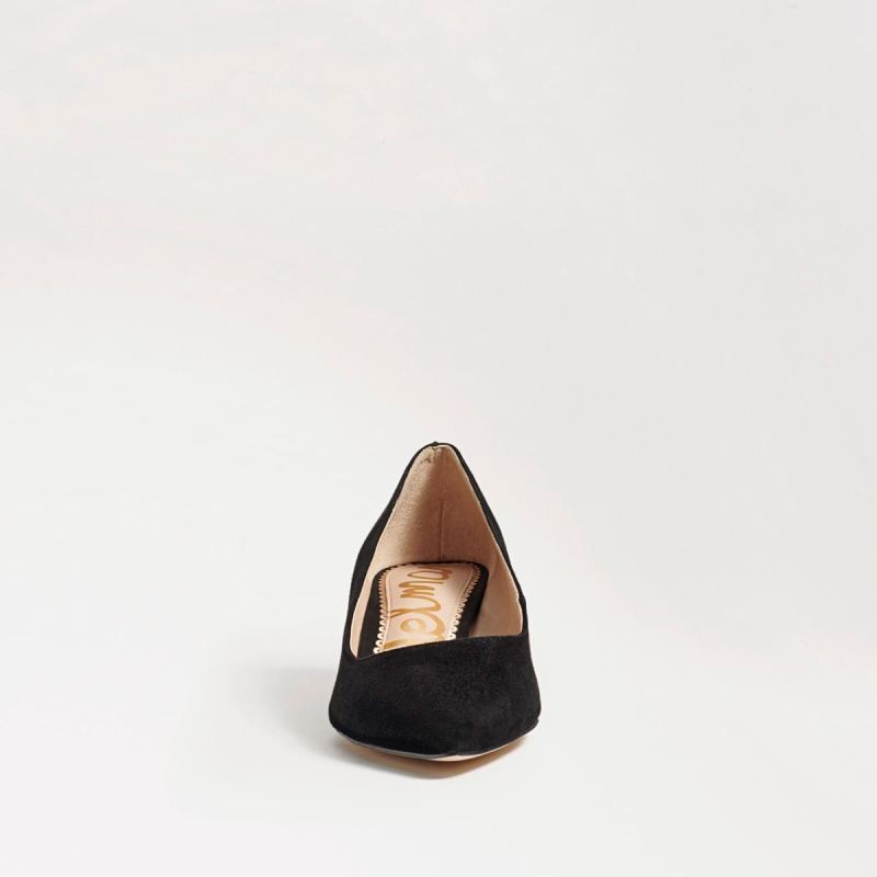 Sam Edelman Dori Kitten Heel-Black Suede