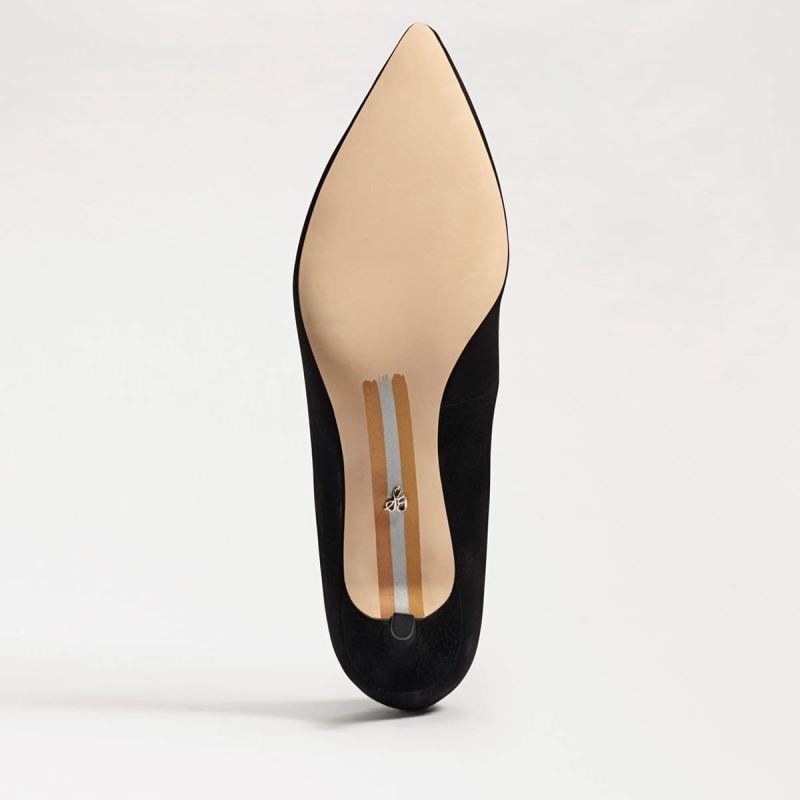 Sam Edelman Dori Kitten Heel-Black Suede