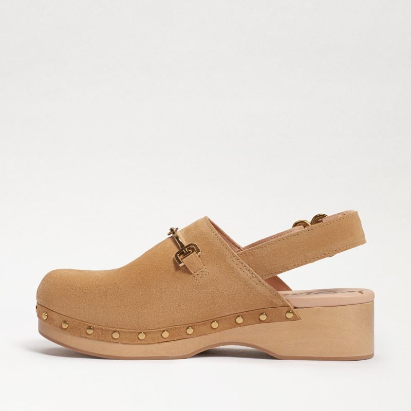 Sam Edelman Hilda Bit Sling Back Clog-Sesame Suede