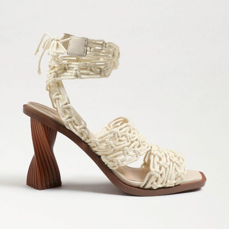 Sam Edelman Harleigh Ankle Wrap Heel-Natural