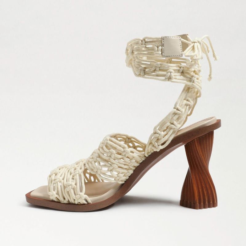 Sam Edelman Harleigh Ankle Wrap Heel-Natural