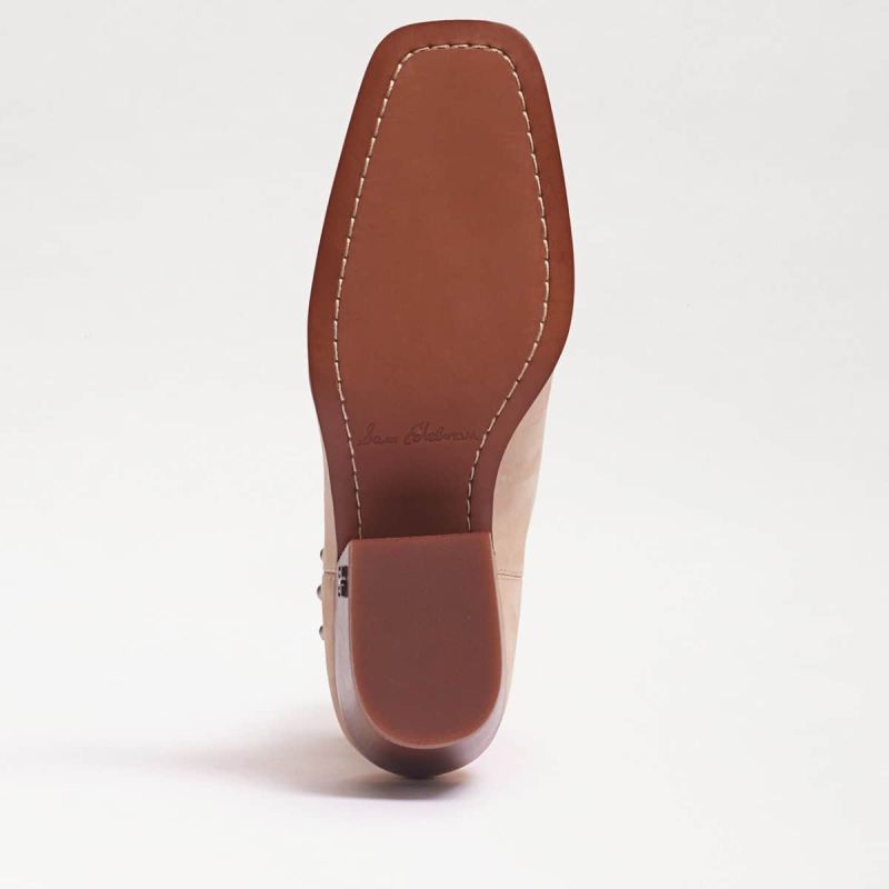 Sam Edelman Brie Studded Western Boot-Eggshell Leather