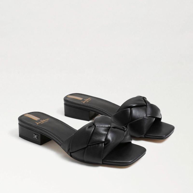 Sam Edelman Dawson Slide Sandal-Black Leather