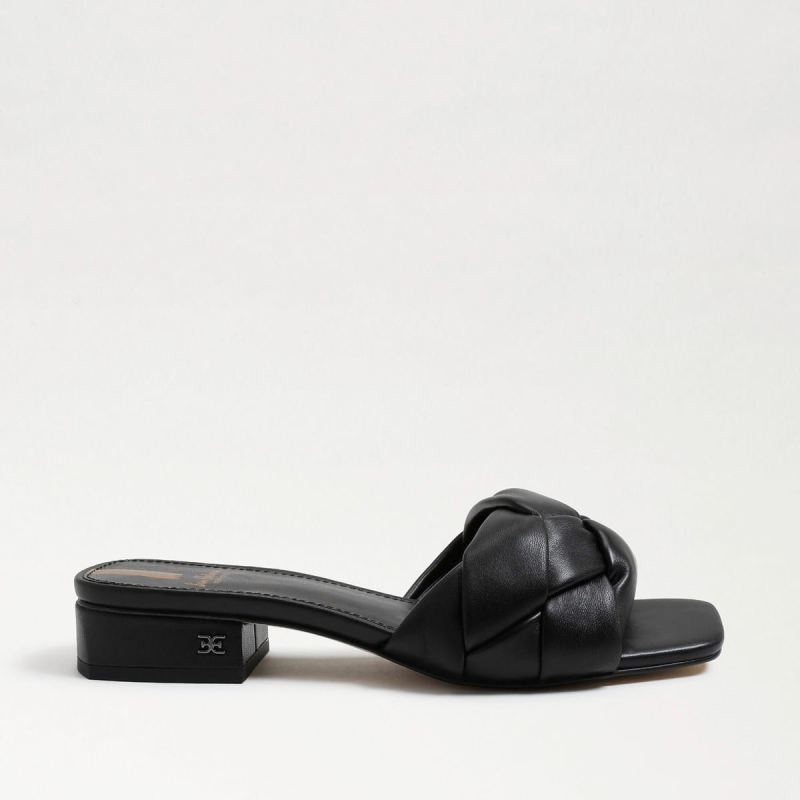 Sam Edelman Dawson Slide Sandal-Black Leather