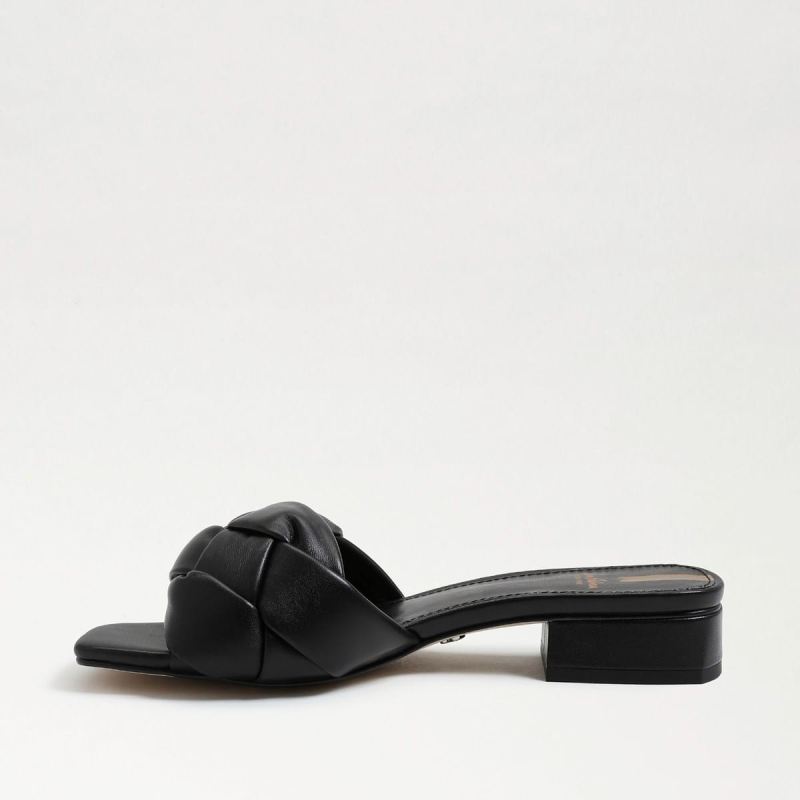 Sam Edelman Dawson Slide Sandal-Black Leather