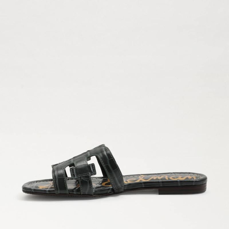 Sam Edelman Bay Slide Sandal-Forest Green Croc