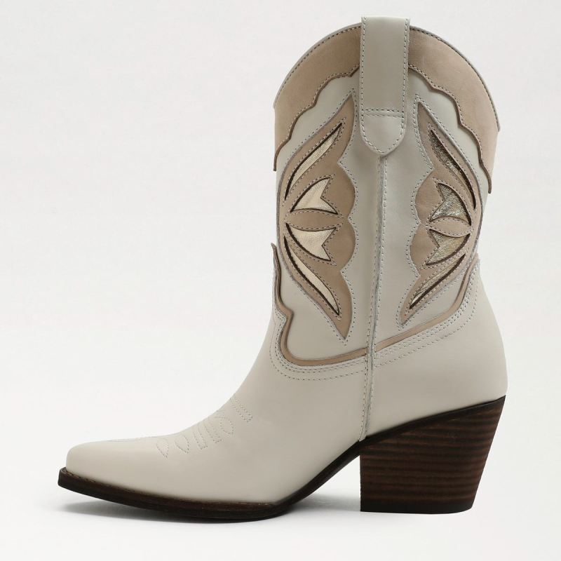 Sam Edelman Wynne Western Boot-Modern Ivory Leather
