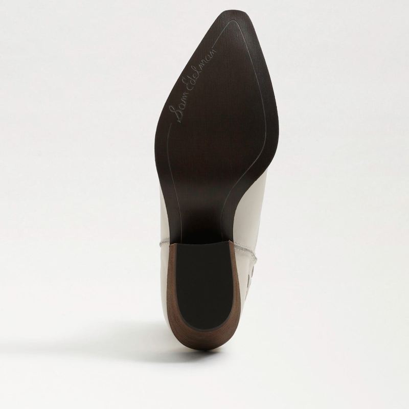 Sam Edelman Wynne Western Boot-Modern Ivory Leather