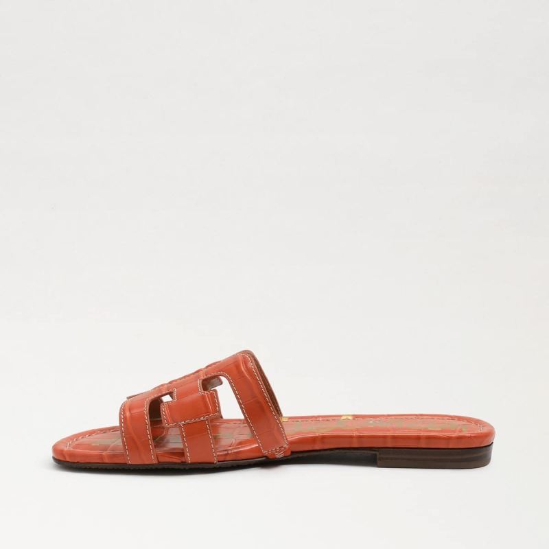 Sam Edelman Bay Slide Sandal-Sunset Orange Croc