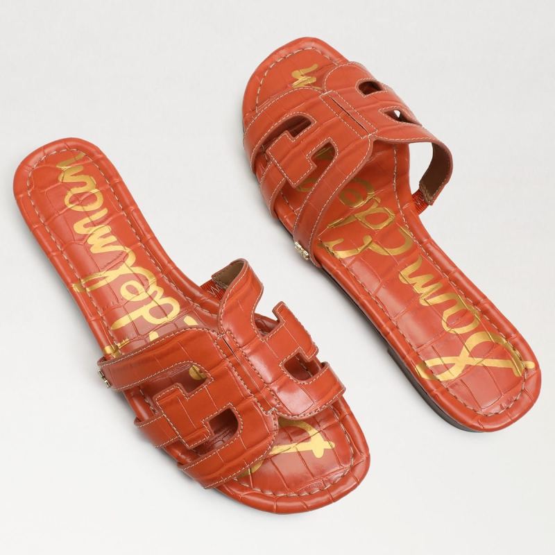 Sam Edelman Bay Slide Sandal-Sunset Orange Croc