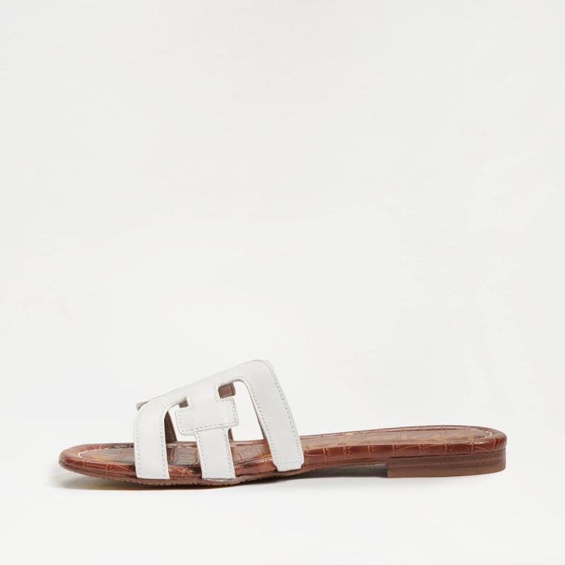 Sam Edelman Bay Slide Sandal-Bright White Leather