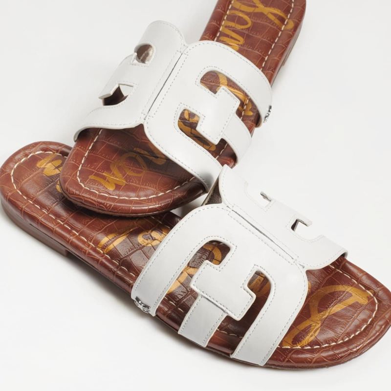 Sam Edelman Bay Slide Sandal-Bright White Leather
