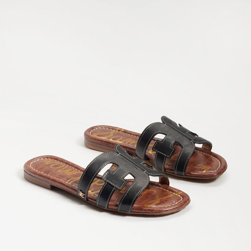Sam Edelman Bay Slide Sandal-Black Leather