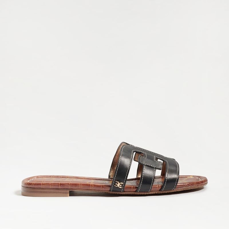 Sam Edelman Bay Slide Sandal-Black Leather