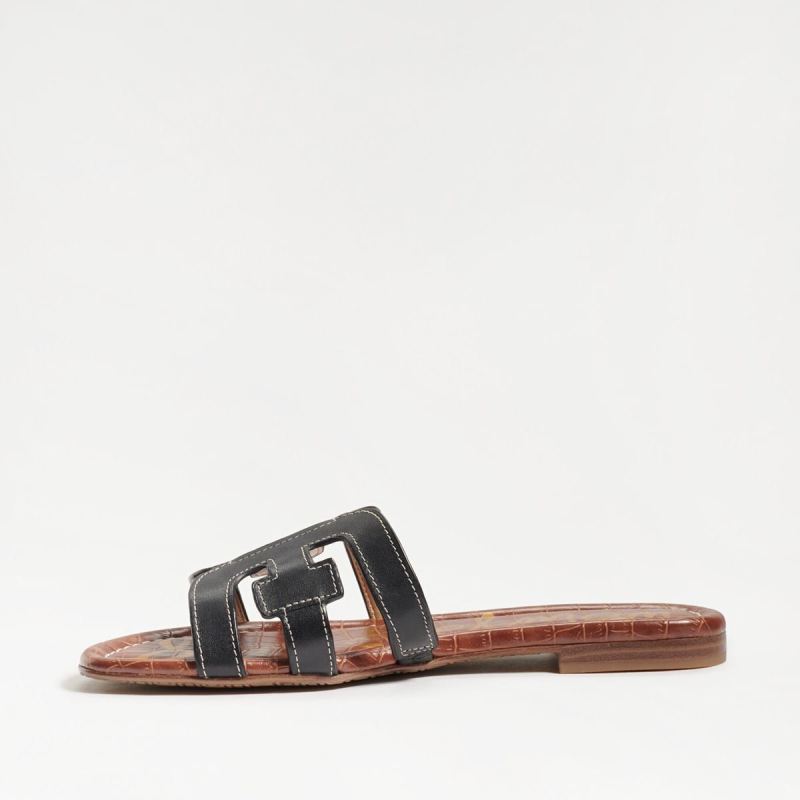 Sam Edelman Bay Slide Sandal-Black Leather