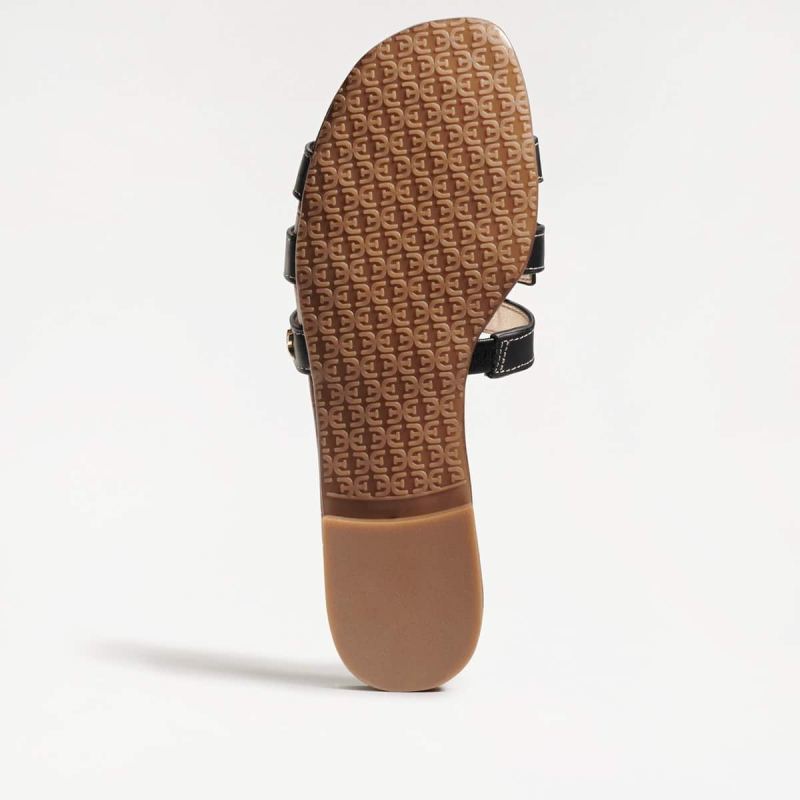 Sam Edelman Bay Slide Sandal-Black Leather