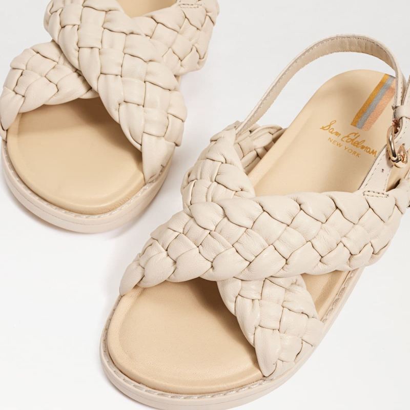 Sam Edelman Vita Kids Braided Sandal-Modern Ivory Leather