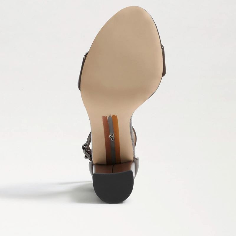 Sam Edelman Yaro Block Heel Sandal-Dark Chocolate Leather