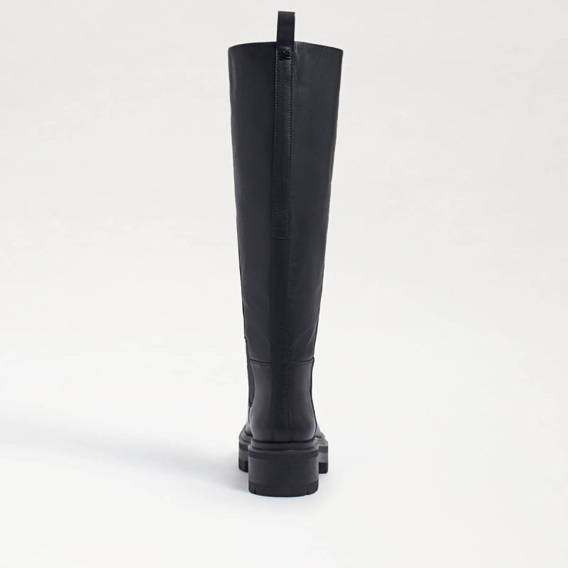 Sam Edelman Larina Tall Boot-Black Leather