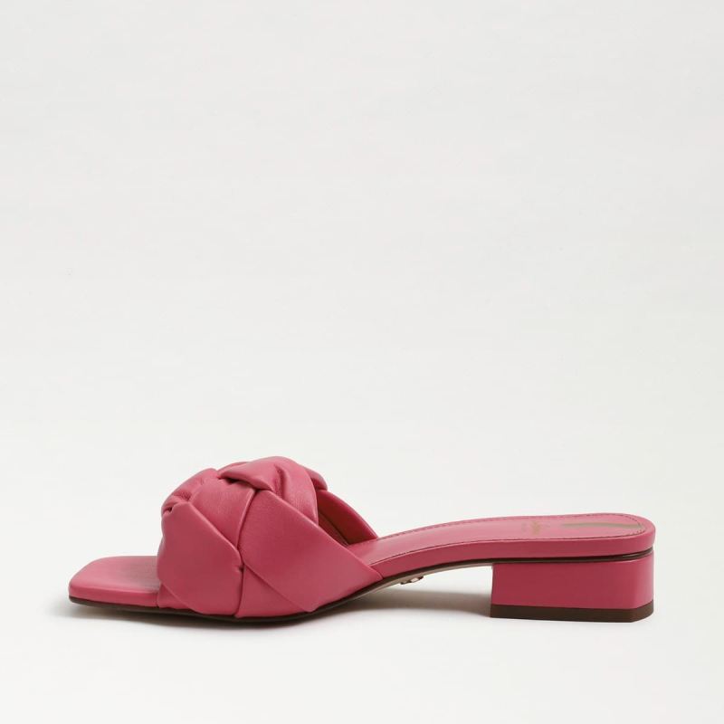 Sam Edelman Dawson Slide Sandal-Carmine Rose Leather