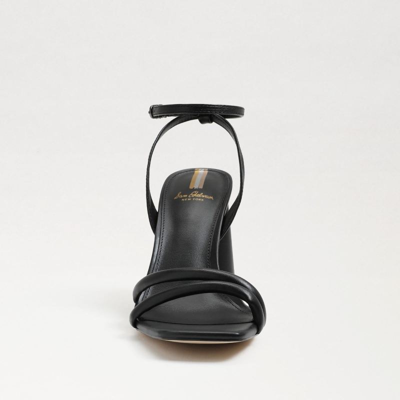 Sam Edelman Kia Block Heel Sandal-Black Leather