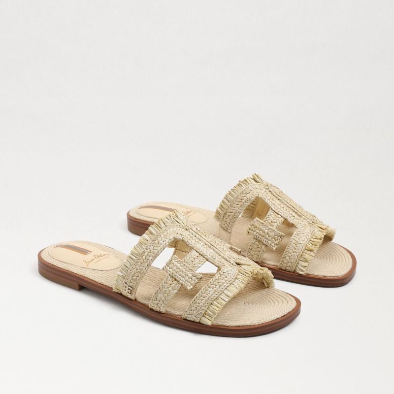 Sam Edelman Bay Raffia Slide Sandal-Natural Raffia - Click Image to Close