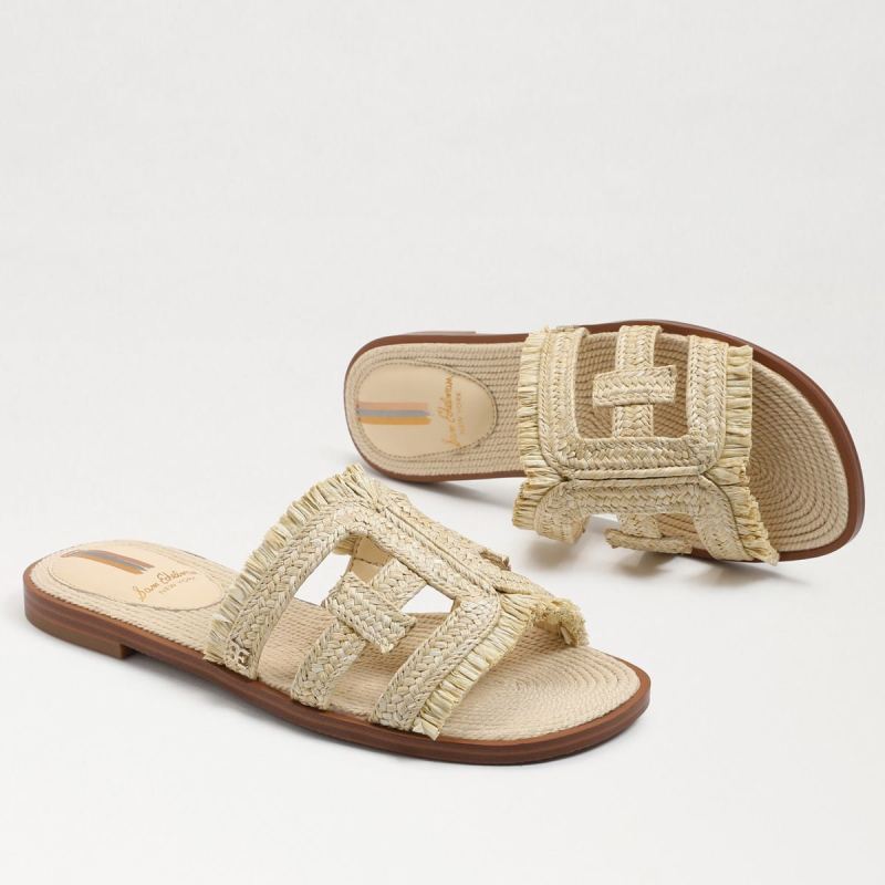 Sam Edelman Bay Raffia Slide Sandal-Natural Raffia