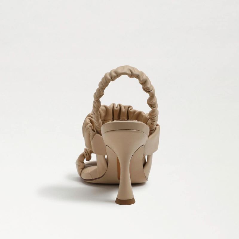 Sam Edelman Marlena Padded Strap Heel-Almond Leather