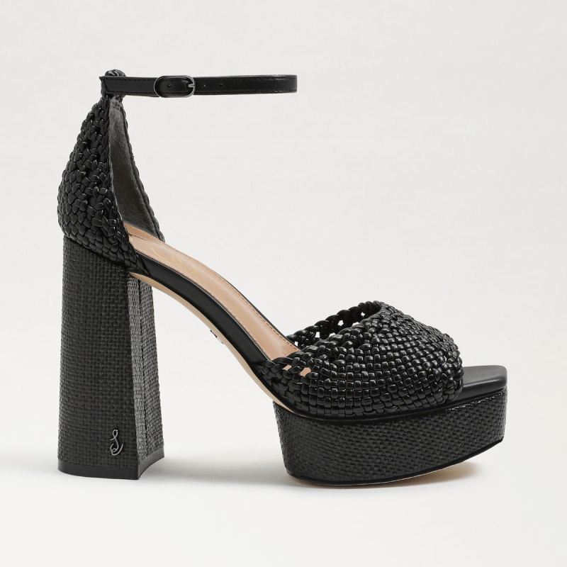 Sam Edelman Nattie Platform Heel Sandal-Black