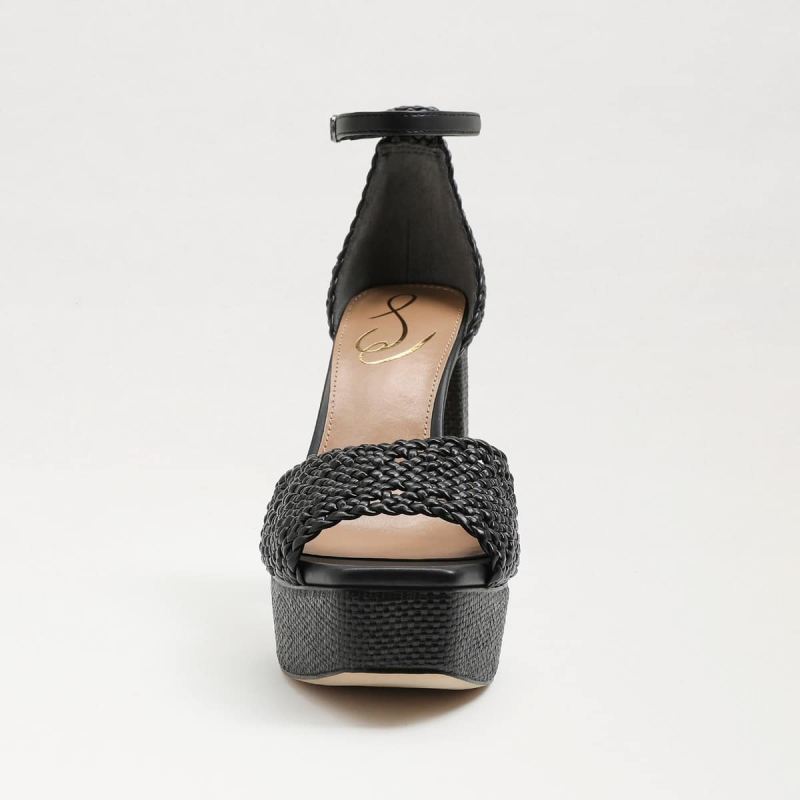 Sam Edelman Nattie Platform Heel Sandal-Black
