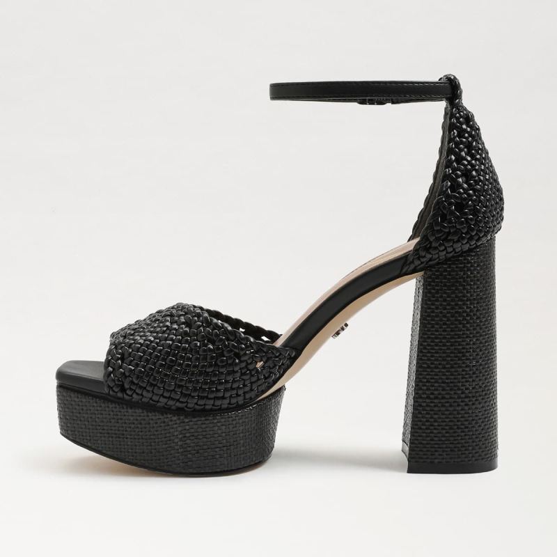 Sam Edelman Nattie Platform Heel Sandal-Black