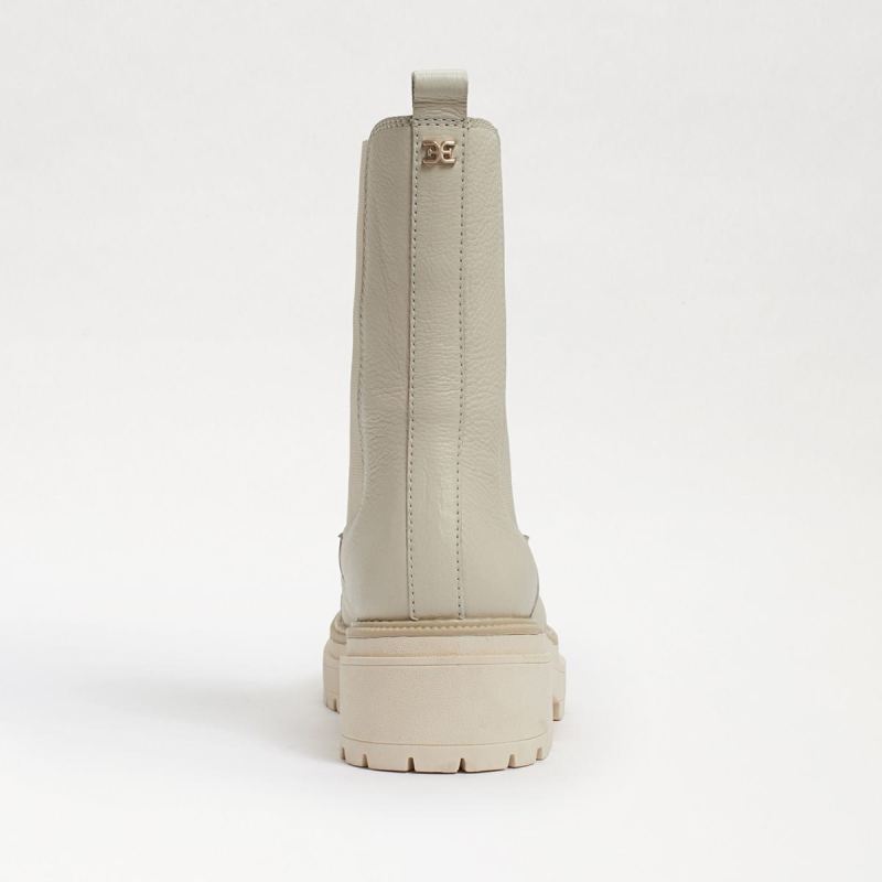 Sam Edelman Wellington Lug Sole Chelsea Boot-Modern Ivory Leathe