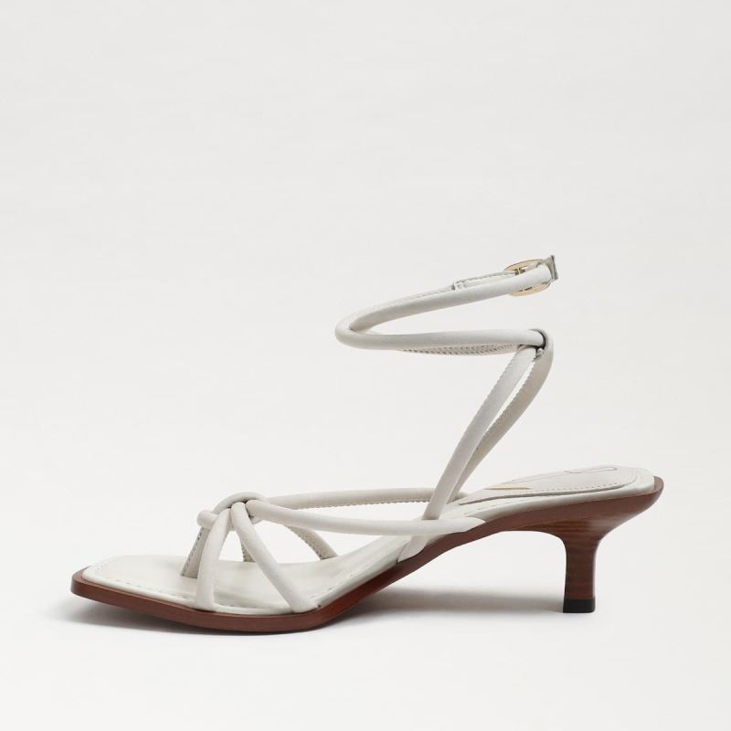 Sam Edelman Dia Strappy Kitten Heel-Panna Cotta Leather