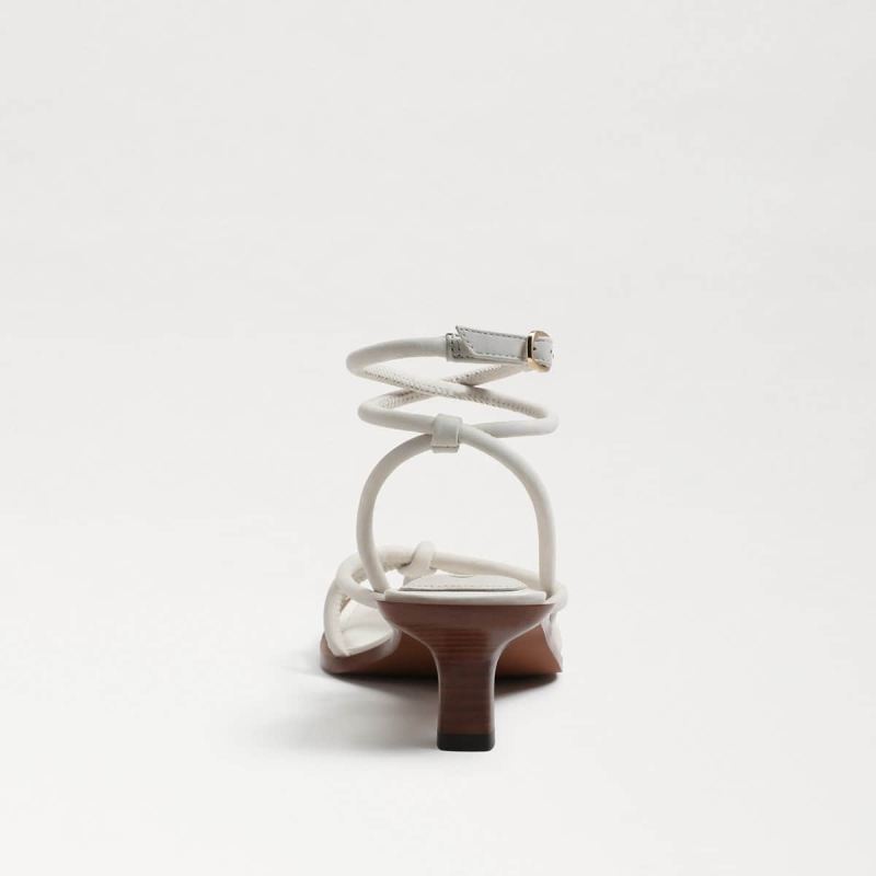 Sam Edelman Dia Strappy Kitten Heel-Panna Cotta Leather