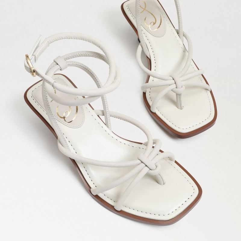 Sam Edelman Dia Strappy Kitten Heel-Panna Cotta Leather