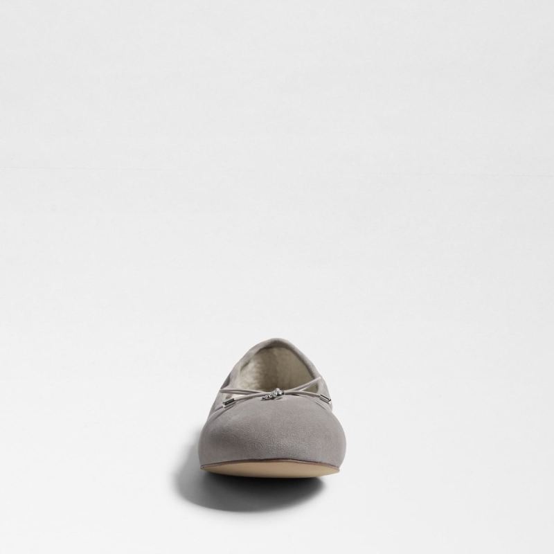 Sam Edelman Felicia Ballet Flat-Pebble Grey Suede