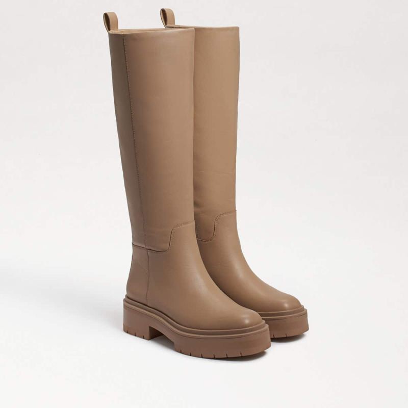 Sam Edelman Larina Tall Boot-Sesame Leather - Click Image to Close