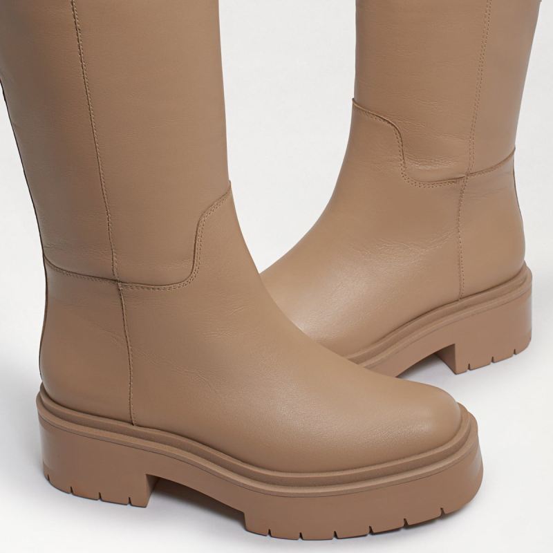 Sam Edelman Larina Tall Boot-Sesame Leather