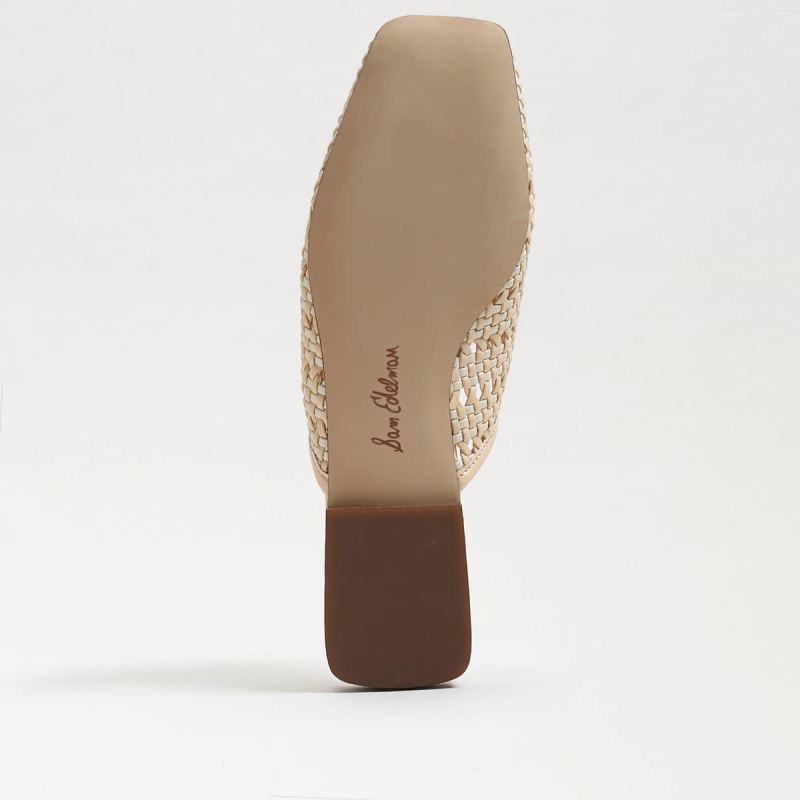 Sam Edelman Leona Mule-Eggshell/Ivory Woven