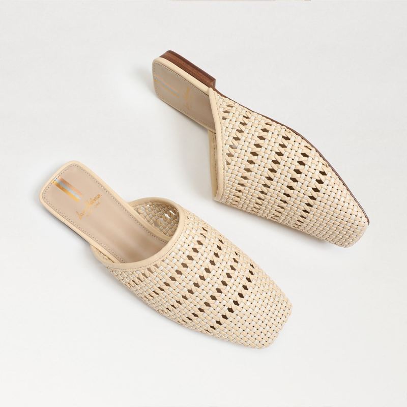 Sam Edelman Leona Mule-Eggshell/Ivory Woven