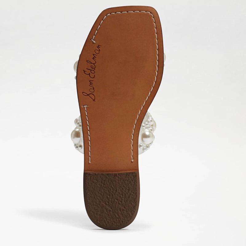 Sam Edelman Eleana Slide Sandal-Clear/Natural PVC