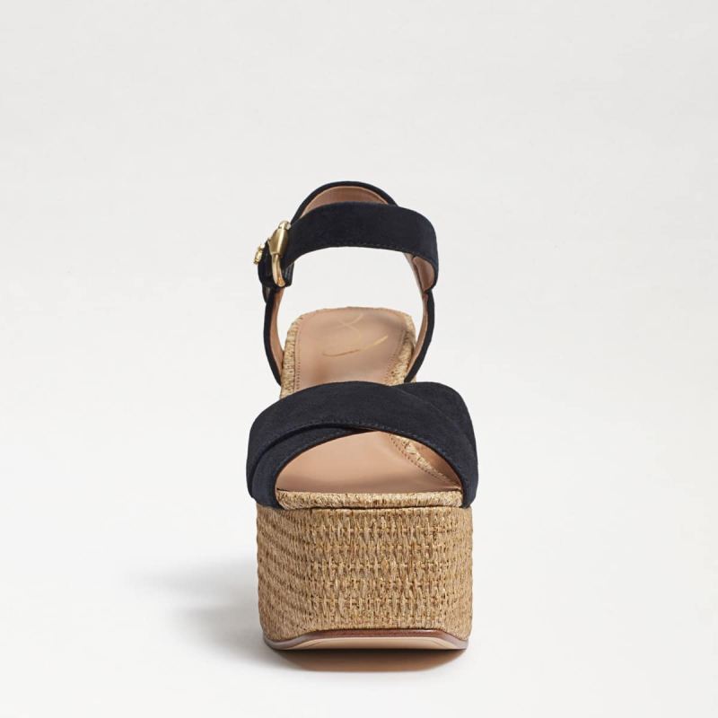 Sam Edelman Trianna Platform Sandal-Black Suede