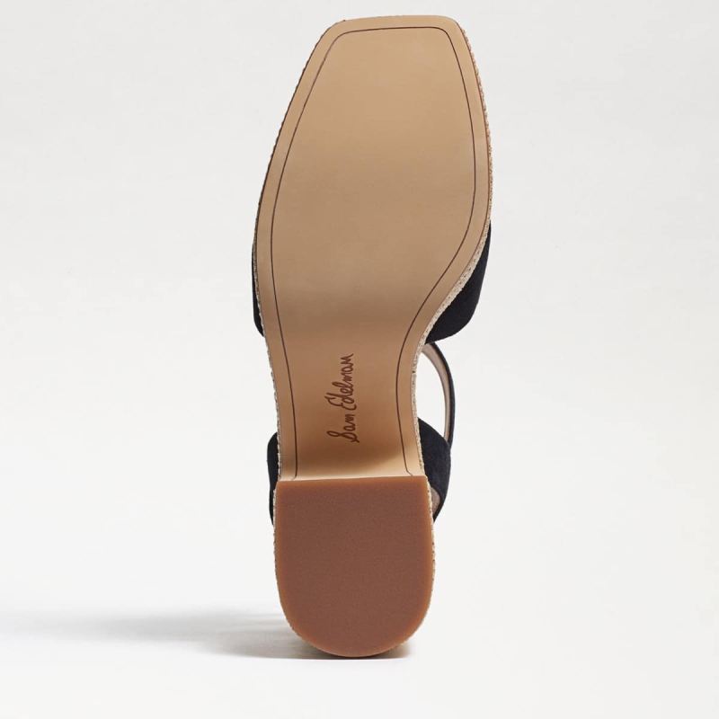 Sam Edelman Trianna Platform Sandal-Black Suede