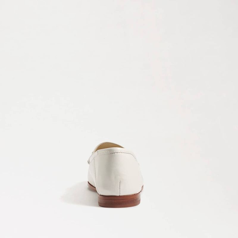 Sam Edelman Loraine Bit Loafer-White Leather