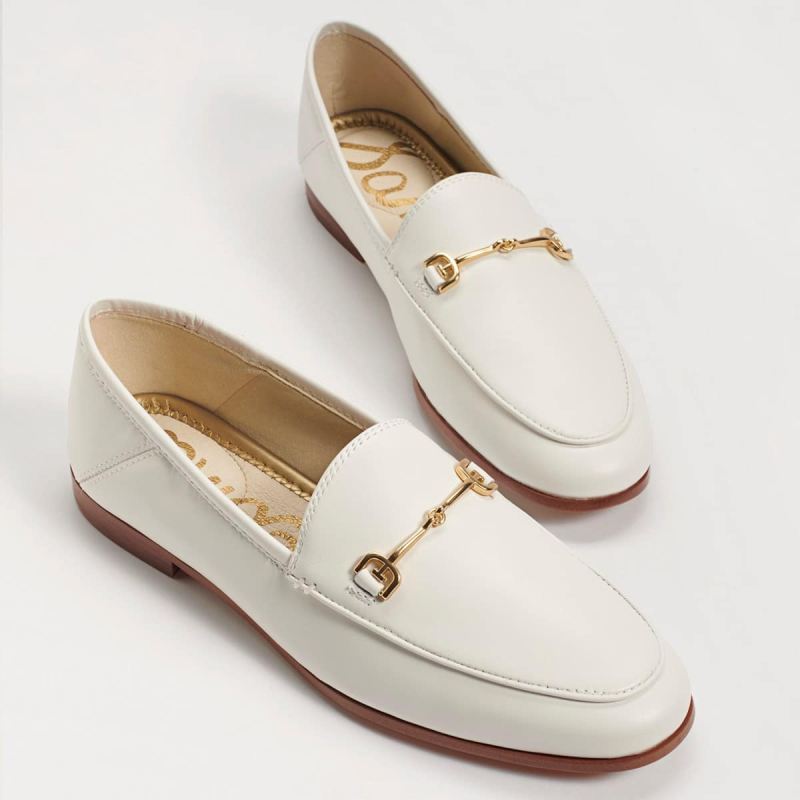 Sam Edelman Loraine Bit Loafer-White Leather