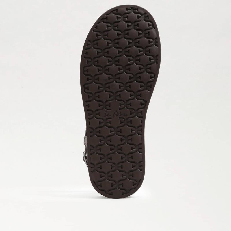 Sam Edelman Naomi Thong Sandal-Dark Mahogany Croc