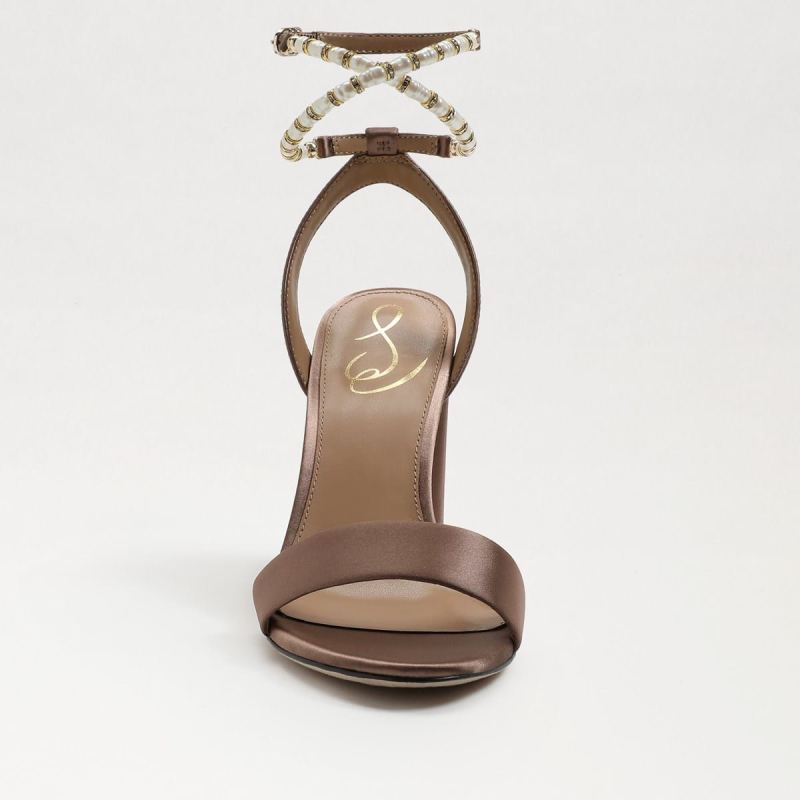 Sam Edelman Yanelli Block Heel Sandal-Toffee Satin